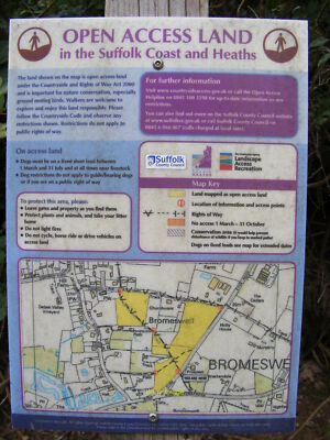 Photo 12x8 Open Access Land Map (Close up) c2011