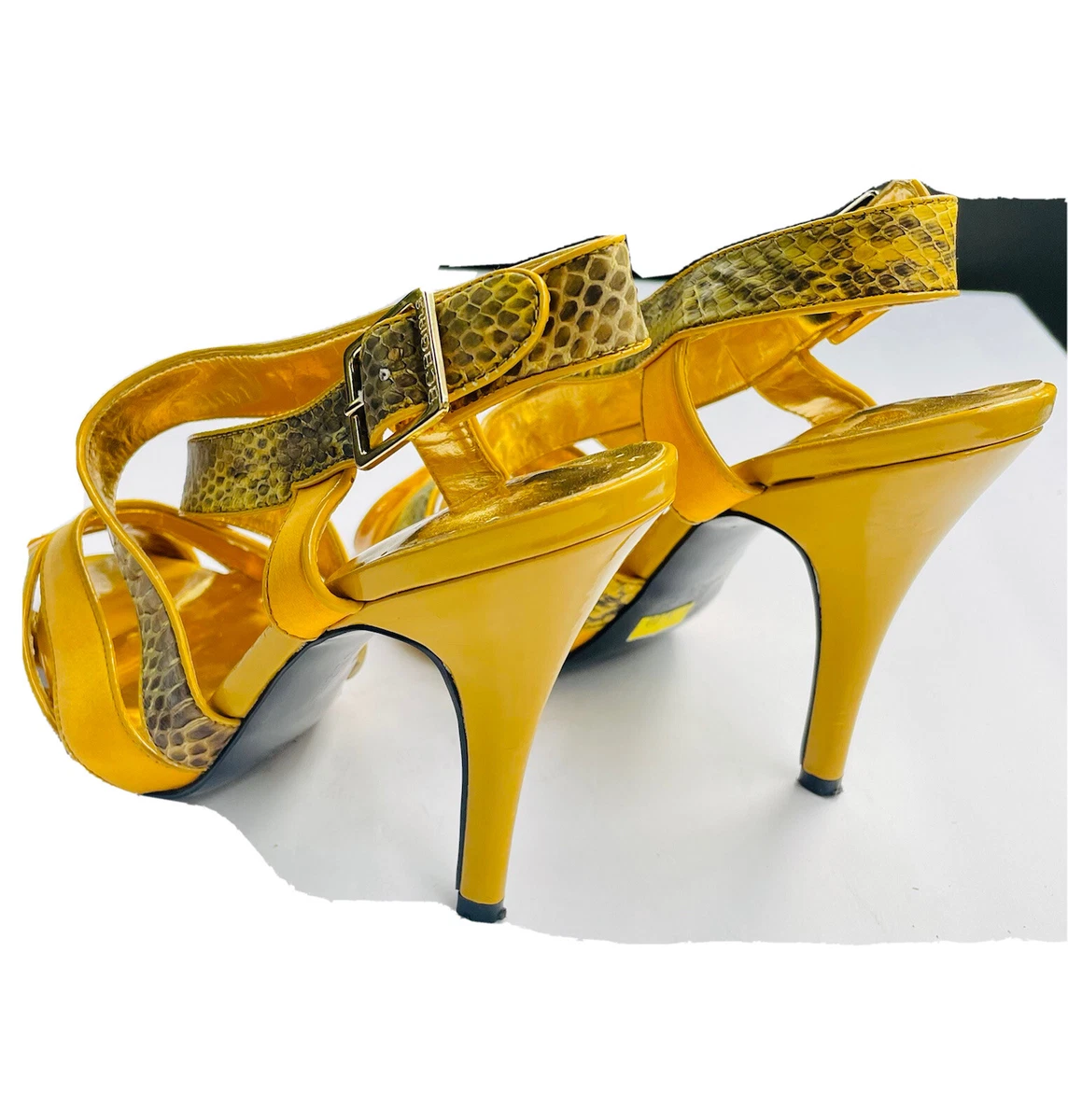 Canary yellow heels shop