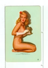 Single Vintage Playing Card "MacPherson Pin Up" Brown&Bigelow, USA, 1950's