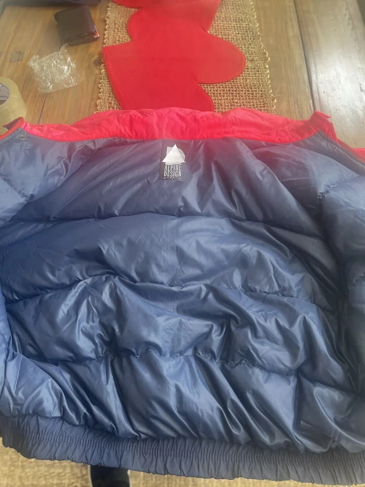Men’s Xl Vintage Alpine design USA Goose Down Jacket Excellent Condition RARE - Image 4 of 4