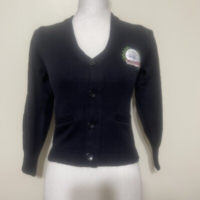 Parker Cardigan Private School Uniform Sugar Creek Montessori School Dark Blue