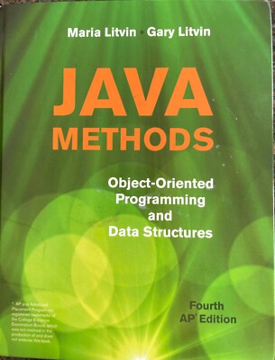 Java Methods: Object-Oriented Programming and Data Structures-4th Edition