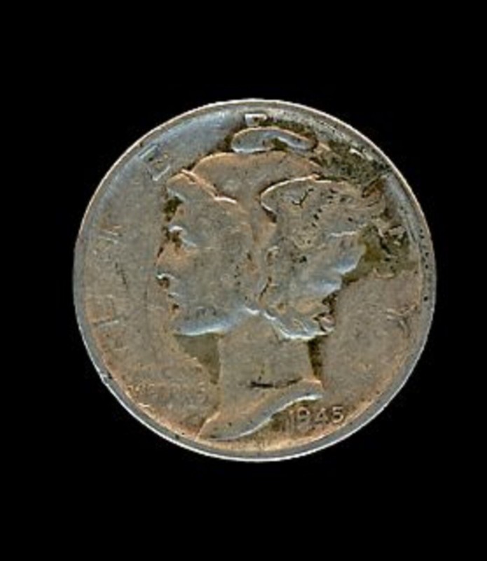 1945D MERCURY DIME IN VERY GOOD OR BETTER CONDITION