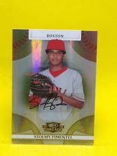 Stolmy Pimentel 2008 Threads AUTOGRAPH #88 Lowell Boston Red Sox ***944/975***