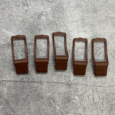 5pack Brown Satchel Bag Blocks Accessories for Minifigures B59524