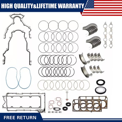 LS Gasket Set Kit &LS9 Head Gaskets For GM Chevrolet GMC GEN III 4.8L 5.3L 6.0L