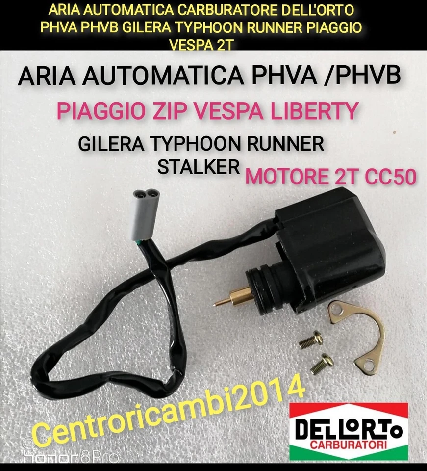 CARBURATORE COMPATIBILE PHVA 12 DELL'ORTO ARIA AUTOMATICA CARBURATORE DELL'ORTO PHVA PHVB GILERA TYPHOON RUNNER VESPA 2T