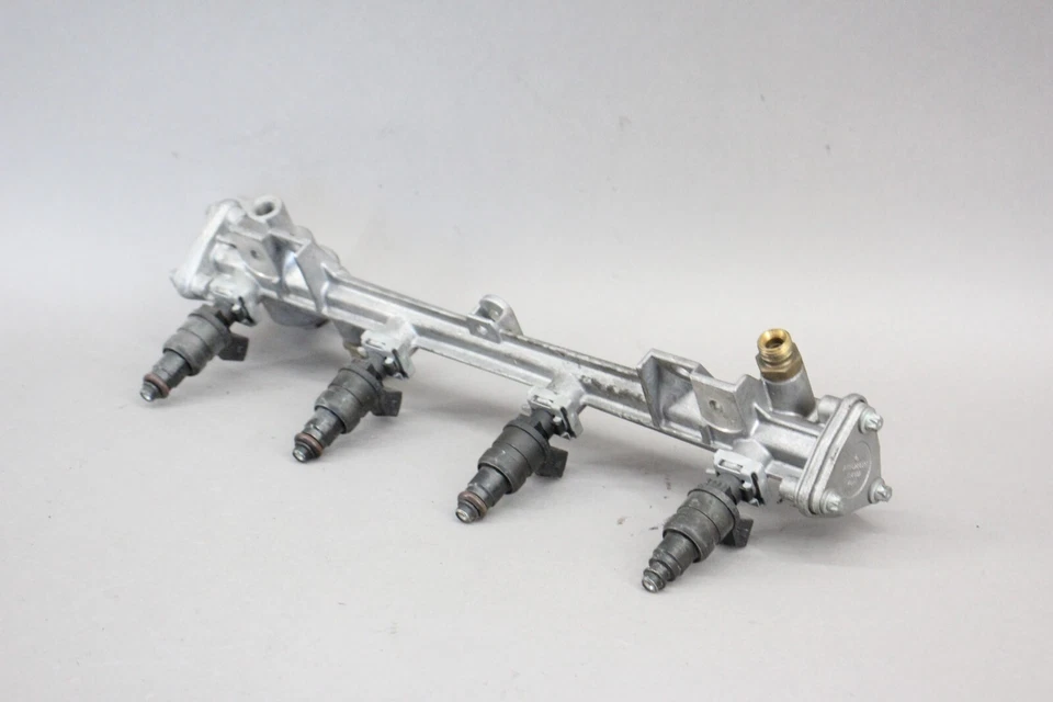 ✅ 97-00 Mercedes R170 SLK230 2,3 L carril inyector de combustible con inyectores 1110781045 OEM Foto 2 de 4