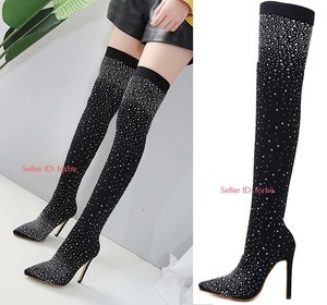 cloth thigh high boots