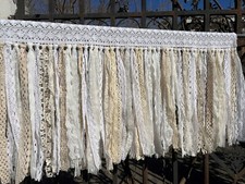 Custom Crochet Kitchen Curtain Shabby Lace curtain Kitchen Valance