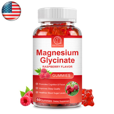 Magnesium Glycinate 500mg Gummies Improves Sleep Blood Sugar Health USA