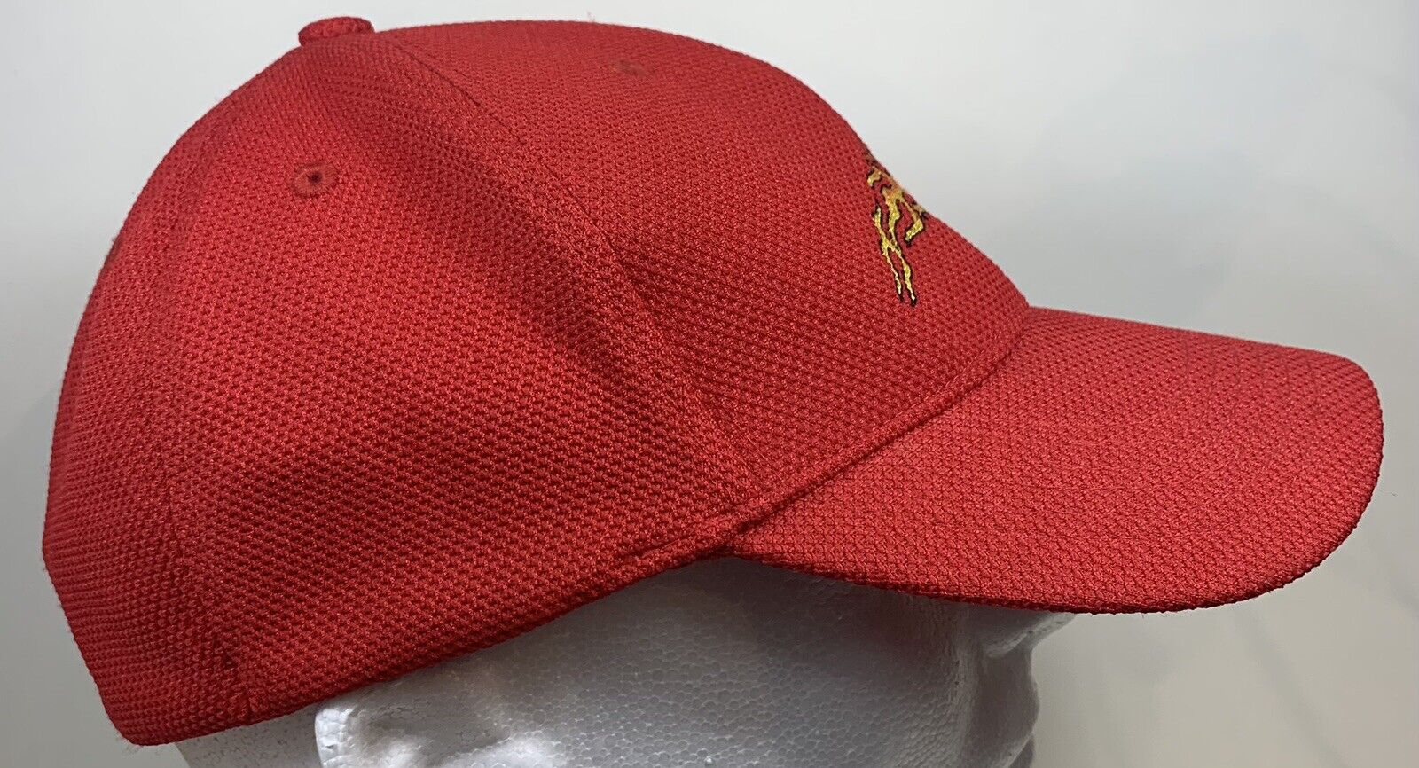 Baseball Cap with # 1 Dad on the Front Panel with a Flame on the Left Side 