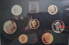 1987 Royal Mint Proof Coin Set without cover or COA