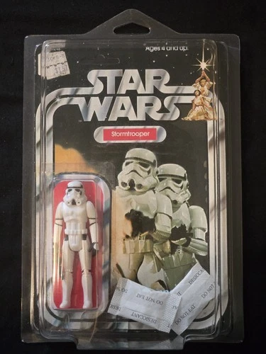 Vintage 1977 Star Wars Stormtrooper Figure - Kenner - 12 A Back MOC