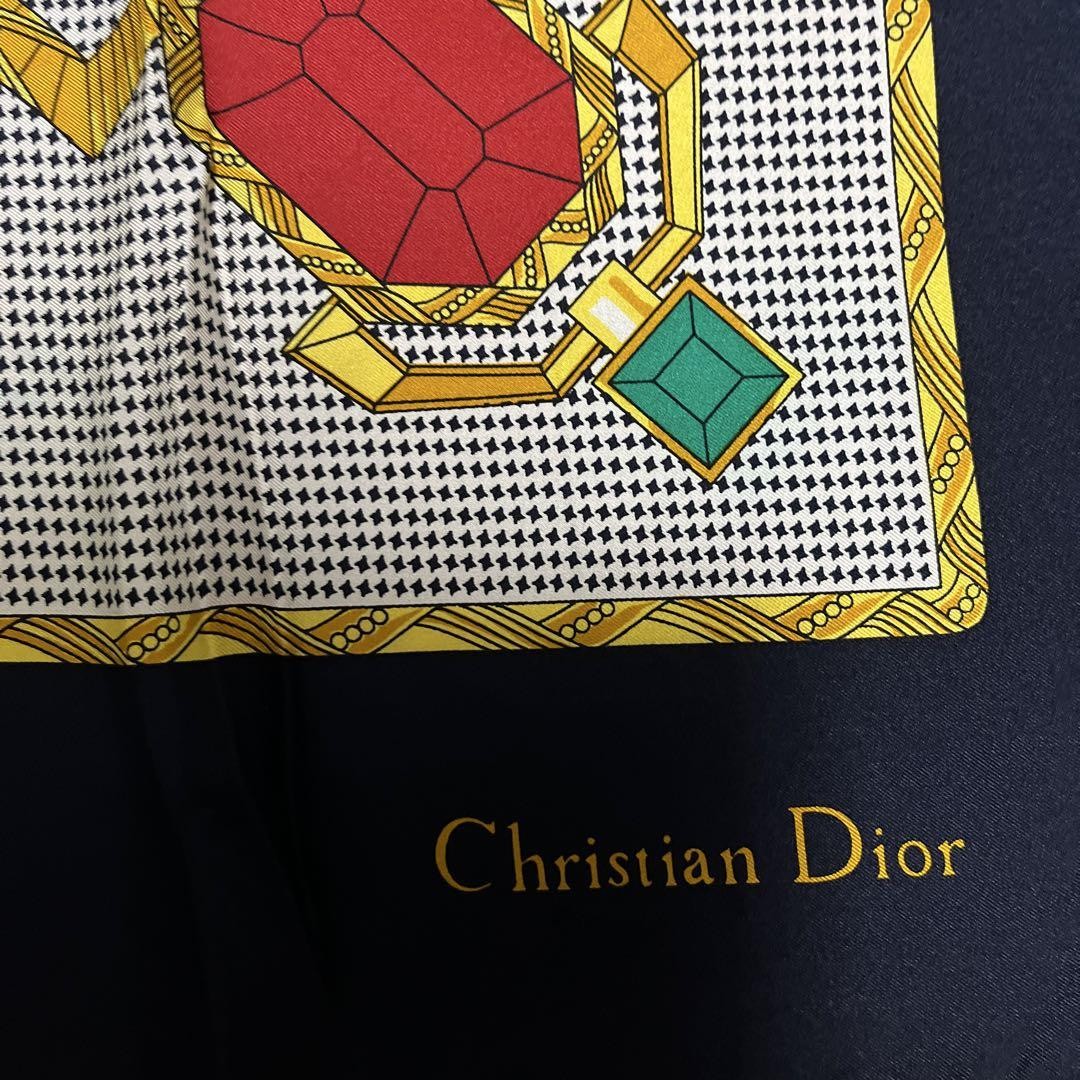 Dior ハウンドトゥース スカーフ 85cm Christian Dior scarf