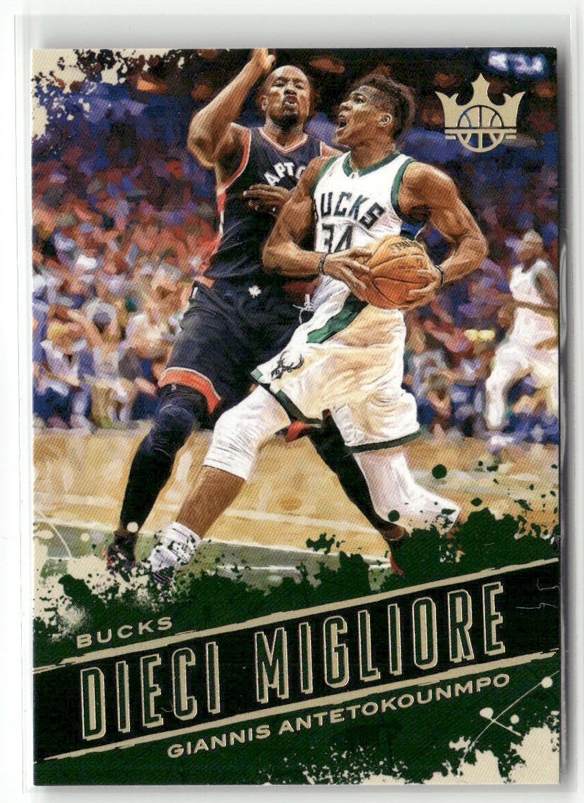 Giannis Antetokounmpo 2017-18 Court Kings Dieci Migliore #6 SSP Milwaukee Bucks