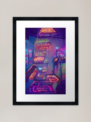 Arcade Dreams 1 gerahmter Kunstdruck gerahmt Wandbild Poster Leinwanddruck Bild