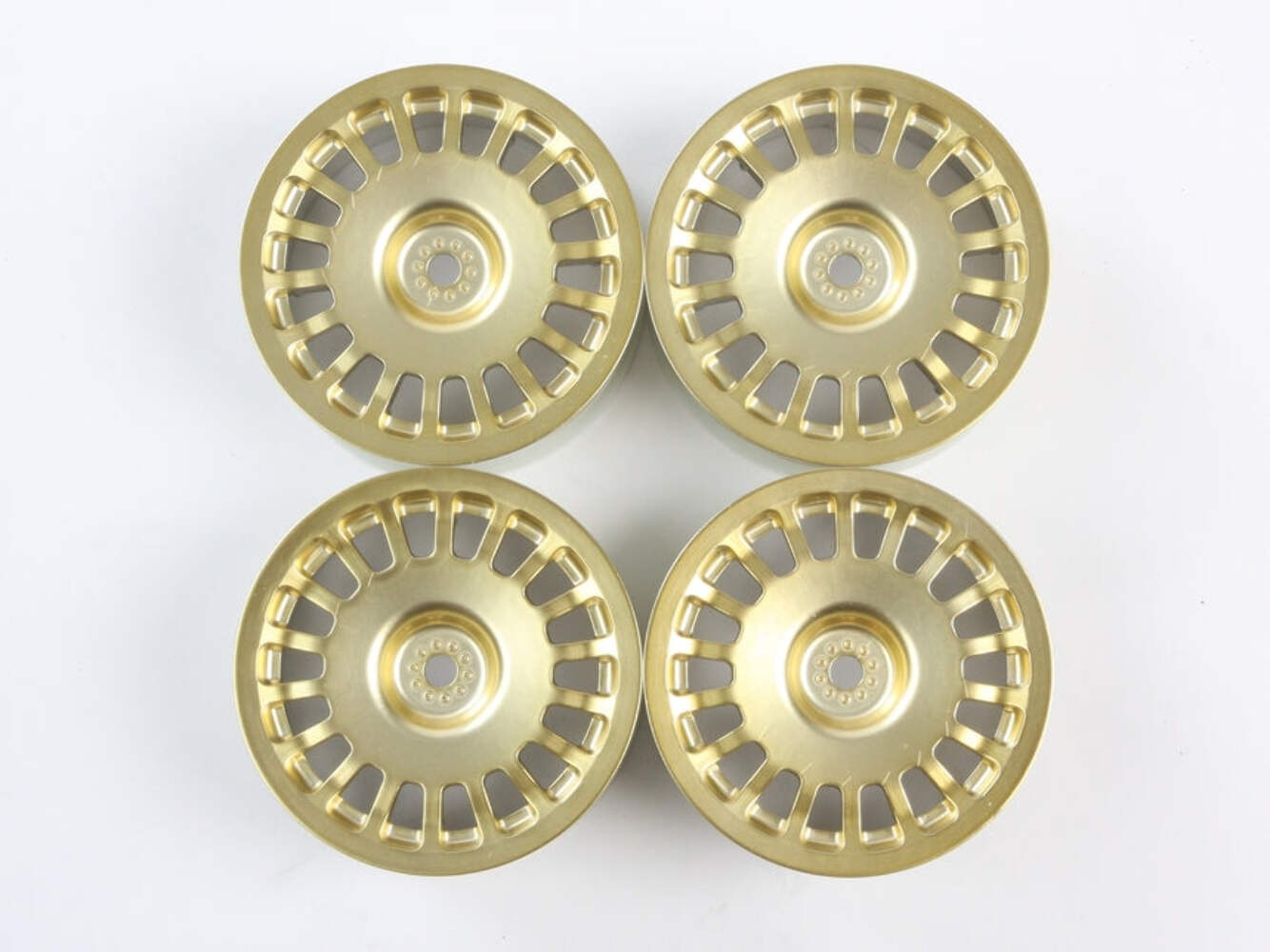 Tamiya 84155 Medium-Narrow Rally Dish Wheels (Gold/±0), (XV-01/XV-02), NIP