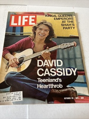 LIFE MAGAZINE - OCTOBER 29, 1971 - DAVID CASSIDY PARTRIDGE FAMILY   M2