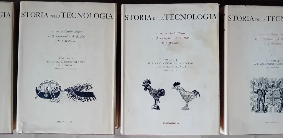 Singer - Storia Della Tecnologia I II III IV V Boringhieri 1968 1976 5 Volumi - Immagine 4 di 4