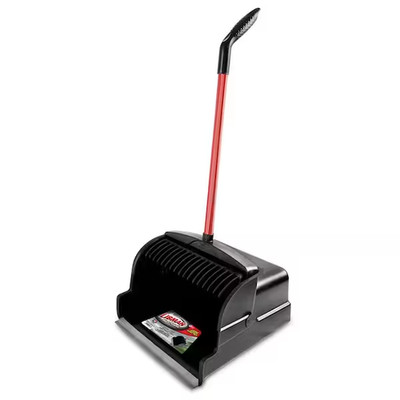 16 In. Large Scoop Dust Pan with Steel Handle Cleaning Tools