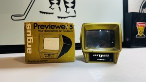 Vintage Argus Previewer 5 Slide Viewer - For Color Slides - With Original Box