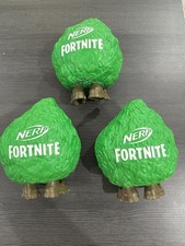 Lot Of 3 2018 Hasbro Epic Games Nerf Fortnite Green Bush Target Used Targets