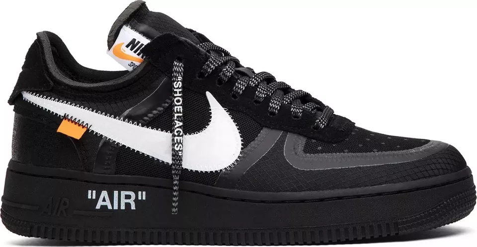 OFF WHITE X NIKE [AO4606 001] Nike Air Force 1 Low Uomo 'Off White Nero Bianco'
