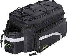 ROCKBROS Bike Trunk Bag 13-25L Bicycle Rear Rack Luggage Carrier Bag w/Raincover