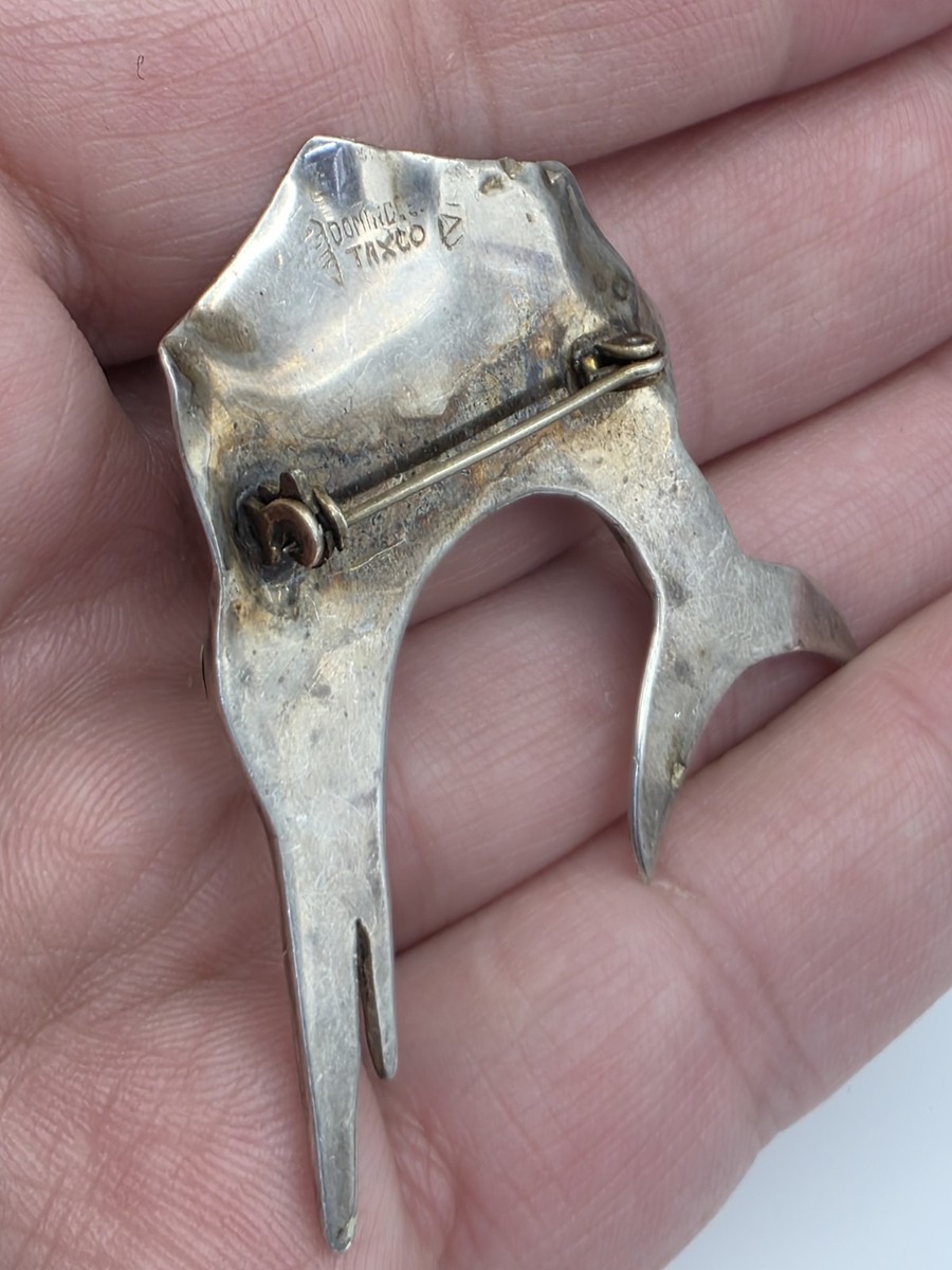 VTG TAXCO STERLING SILVER SWORDFISH PIN View 4