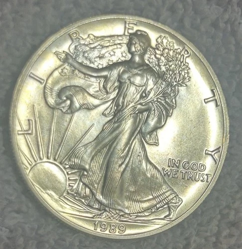 1989 Silver Eagle Coin Auction -  BU Gem!!