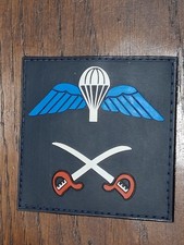 British Army  2 Para PTI patch,  hook & loop, rubber