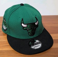New Era Chicago Bulls 9FIFTY 6X NBA Finals Champions Snapback Cap Green One Size