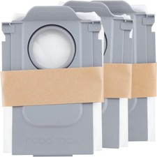 roborock Original 3-Pack Dust Bags for Saros & Qrevo Series, Compatible Grey