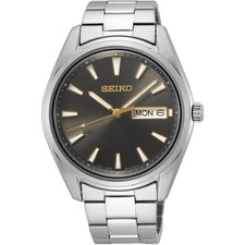 Seiko Essentials Men’s Watch SUR343P1 Quartz Green Dial Stainless Bracelet 100M