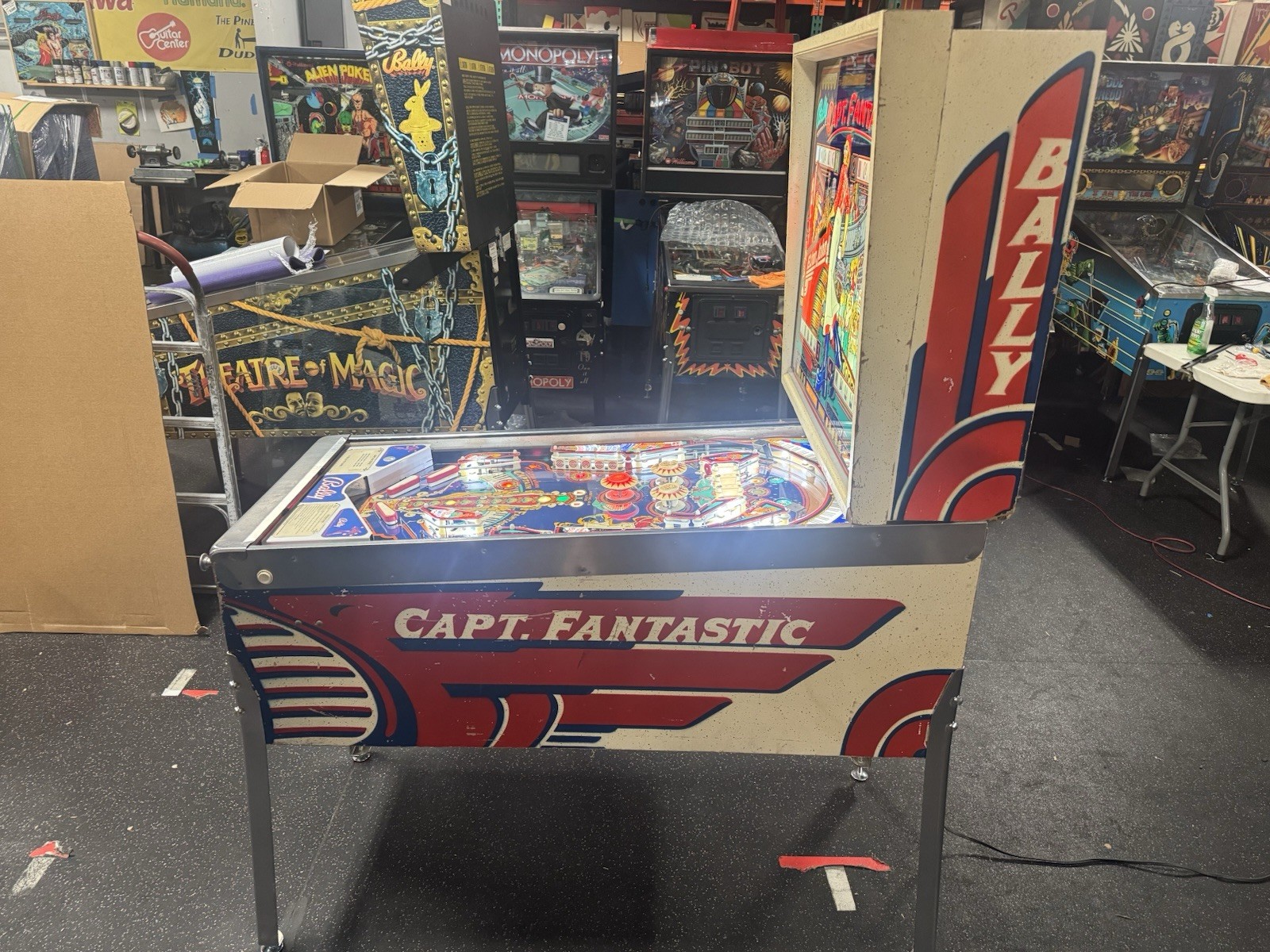 1976 CAPTAIN FANTASTIC AND THE BROWN DIRT COWBOY PINBALL MACHINE FULLY REFURBISH
