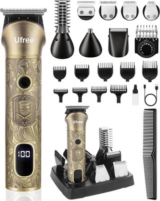 Ufree 7-in-1 Haarschneidemaschine Barttrimmer Herren Elektrisch Rasierer Trimmer