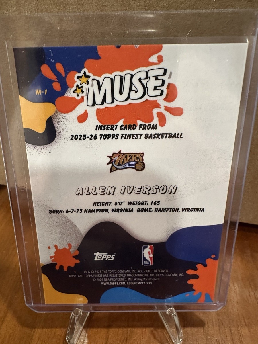 2025-26 Topps Finest - MUSE Red/Black Geometric Refractor /25