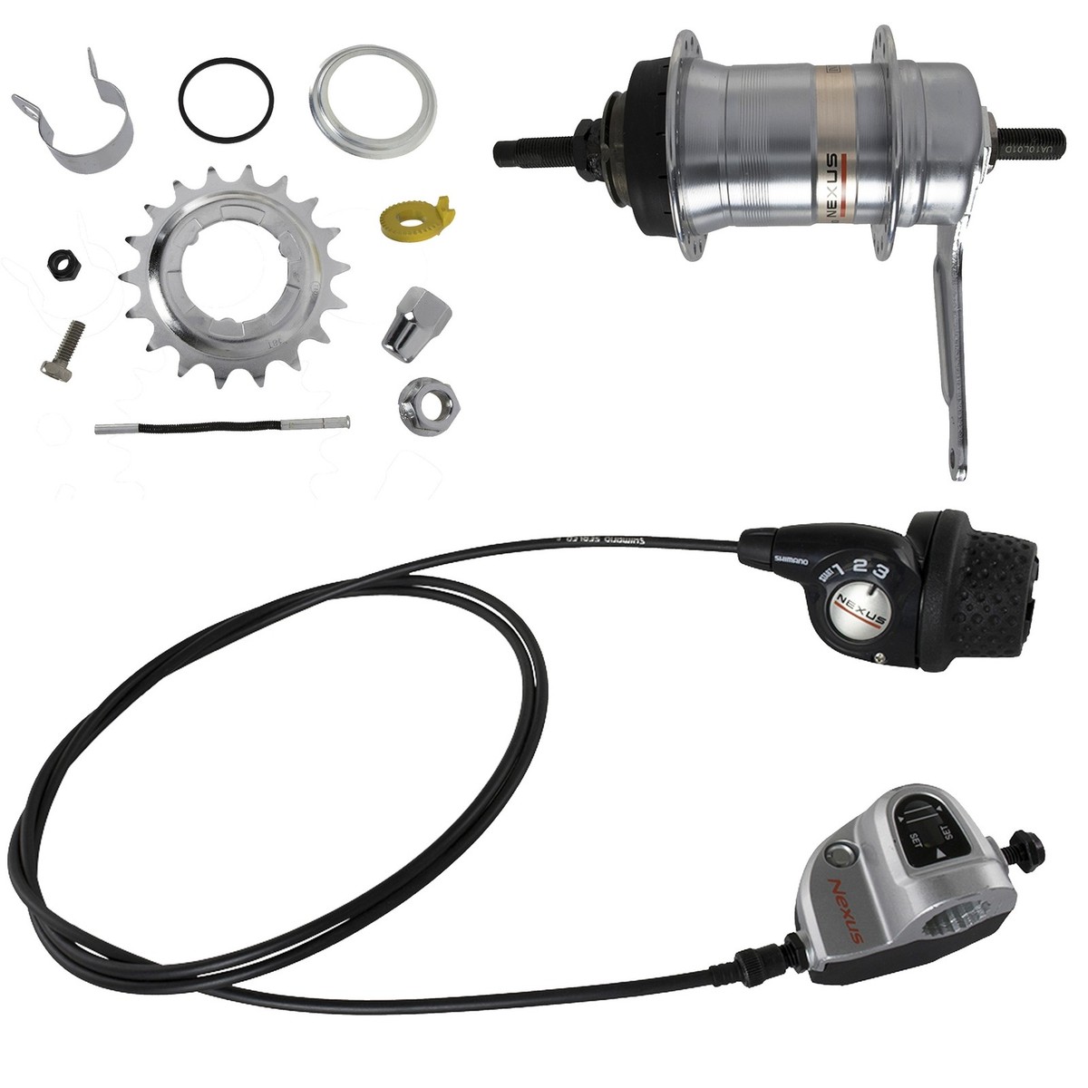 Shimano Nexus 3 Speed Hub Set COASTER Internal Gear SG-3C41 36H
