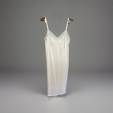 Vintage Fortune 1960  s Full Cream Nylon Slip Sz 38 USA