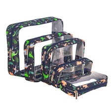 TSA Approved 5-Piece Diaper Bag Organizer Pouch Set Clear Waterproof TPU Kids...