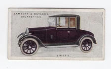 NZ Motor Car Card 1922 - Swift Three-quarter Coupe