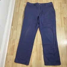 Vineyard Vines Mens Pants Size 34 X 30 Navy Blue Cotton On The Go Straight Leg