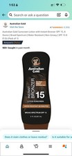 Australian Gold Sunscreen Lotion with Instant Bronzer SPF 15, 8 Ounce