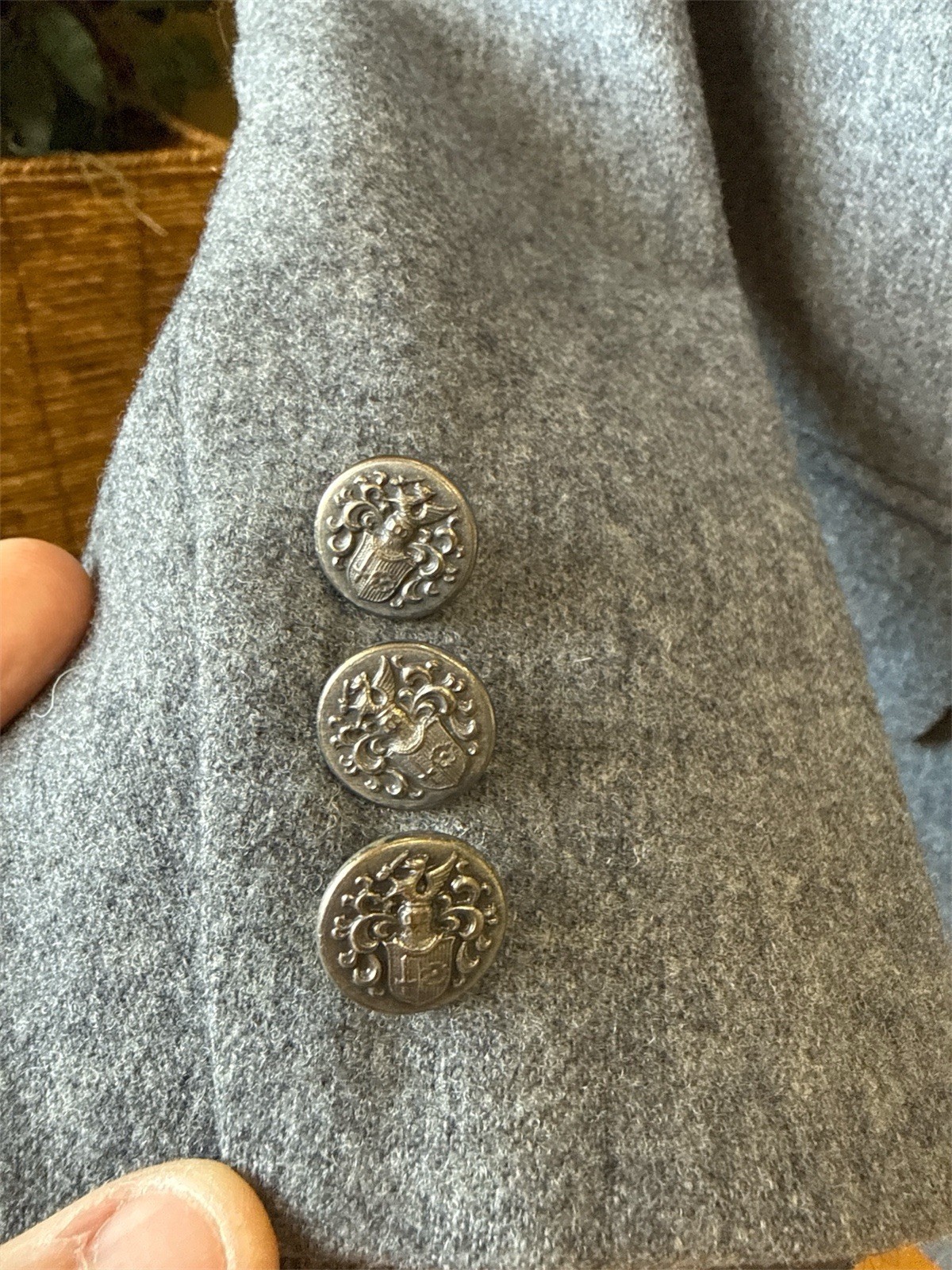 Pendleton Petite Small Gray Wool Blazer Jacket Ma… - image 3