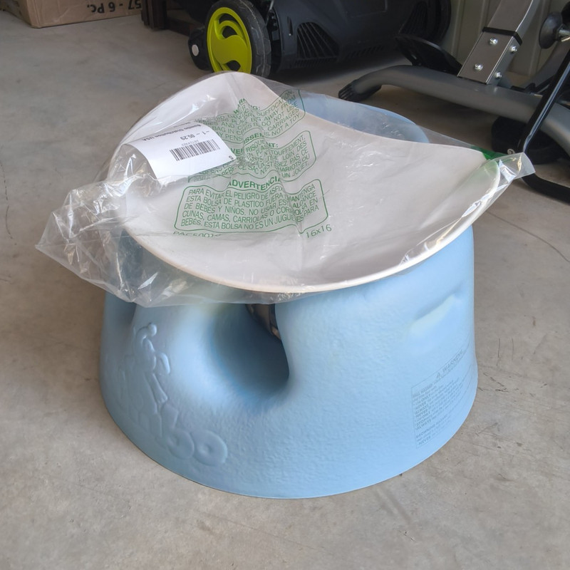 Bumbo Baby Booster Seat with Removable Tray, Blue, Baby Feeding Booster Chair