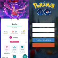 Pokémon Go | Shiny Dynamax Lugia ✨ Mini PTC 80k Stardusts