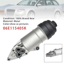 Engine Oil Cooler Oil Filter Assembly 06E115405K Pour Audi A4 2005-2009