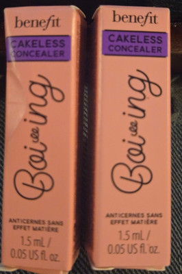 Benefit Boi~ing Cakeless Concealer Set of 2 No. 4 Can't Stop FAIR WARM MINI
