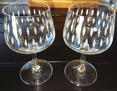 Schott Zwiesel 2 Gläser Weingläser Antikglas - geätztes Dekor Likörgläser 150ml